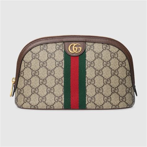 gucci ophidia gg supreme cosmetics case women|gucci perfume toiletry bag.